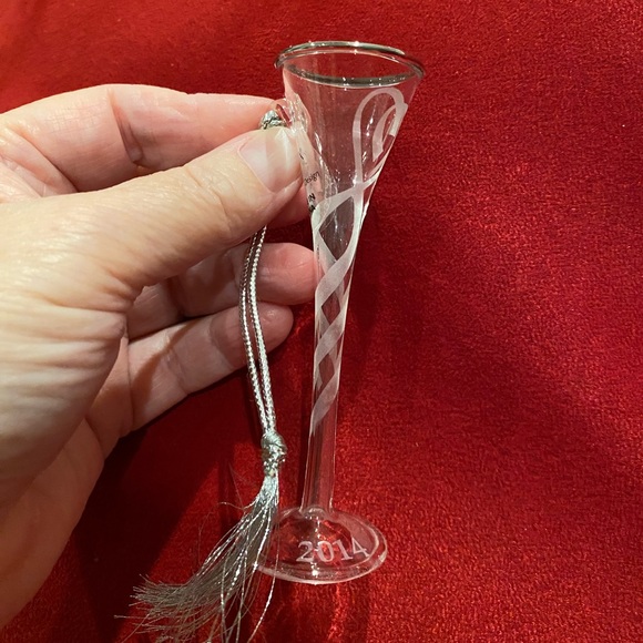 NWT/NIB Lenox 2014 Toasting Flutes ornaments (set of two) - Picture 4 of 6